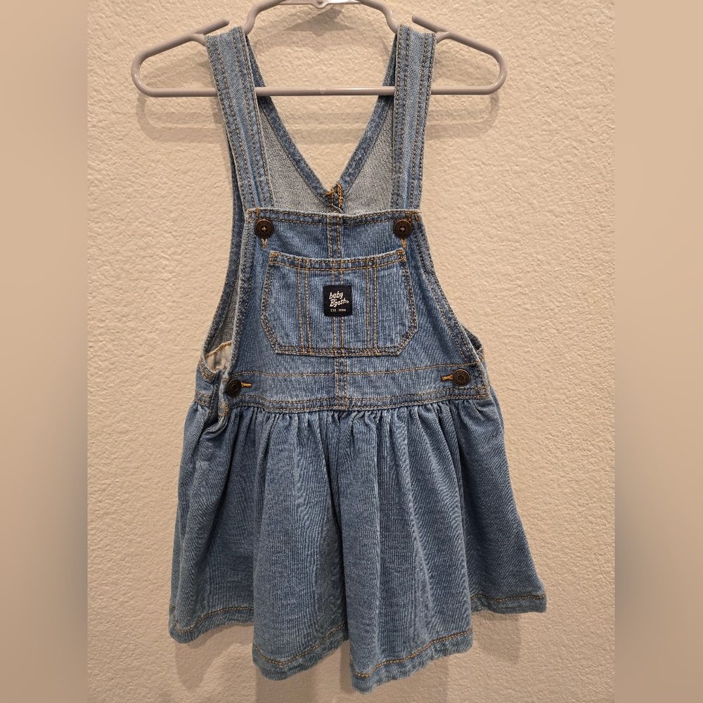 Baby B'gosh Blue Denim Dress Overalls, NWOT, Size 24 Months